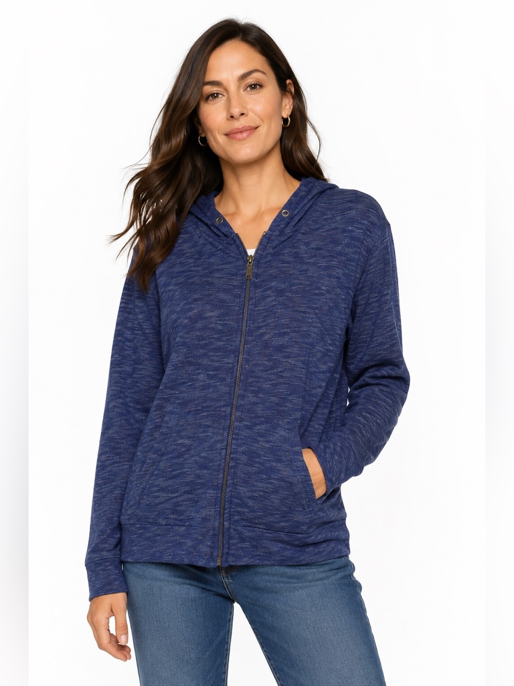 Kismet ($70) Space-Dye Heather Full-Zip Hoodie - PTP 22